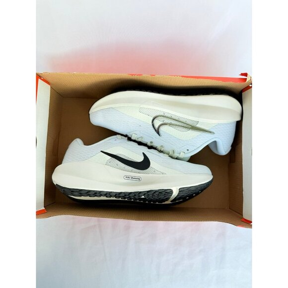 6 WOMEN'S NIKE DOWNSHIFTER 13 WIDE WHITE / SILVER/ BLACK RUNNING FZ3088-100 - Picture 7 of 7
